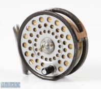 Hardy Alnwick LRH Flyweight Fly Reel, 3 1/8" spool, milled rim tensioner, smooth alloy foot,