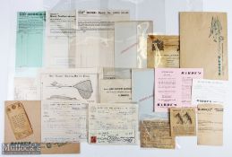 Selection of Hardy Brothers Paper Ephemera features photo postcards, envelopes, printed matter,