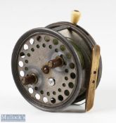Hardy Bros 4" The Silex No.2 alloy casting reel Pat No.2206 internally stamped 'A H W - Arthur