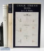 A Modern Dry Fly Code signed 1970 copy by Vincent C Marinaro in D/J , plus Chalk Stream Flies C F