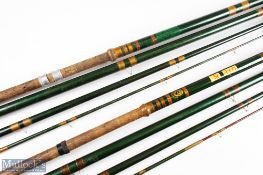 Youngs of Harrow Otter Brand Match rod 16'6" 4pc (tip section short 8") one ring missing 2nd