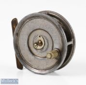 Early Hardy Bros Alnwick The Uniqua 2 7/8" Dup Mk II alloy fly reel - Pat Nos 24245 7 9261 -