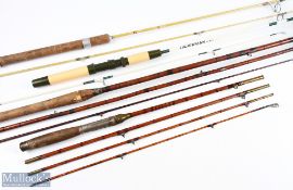 Unnamed Split Cane Travel Rod, 8' approx., 4pc, 10" approx. handle, with alloy reel seat and brass