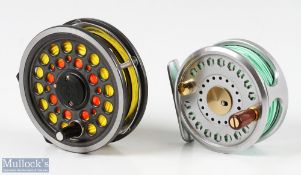 Daiwa 808 3 ½" fly reel loaded with line in good condition, together with a Tica Fishmaster S105M 3"