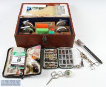 Hardy Reels - Custom Built Reel and Accessories Carry box - containing Hardy Bros Marquis #10