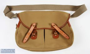 Brady Halesowen canvas and leather fishing tackle bag with removable water resistant lining,