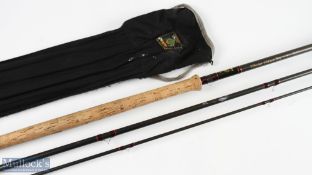 Daiwa Made in Scotland Whisker Carbon Salmon Fly Rod, 5' 3pc line 10/11#, 26" handle with alloy down