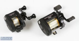 2x Abu Garcia Ambassadeur Level wind multiply reels made in Sweden - Abu Garcia Ambassadeur 323,