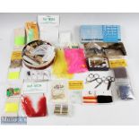 Fly Tying - Luxo Magnifying Lamp in box (poor), plus a Ty-master fly-tying vice, plus selection of