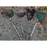 Marrot France Knotless folding triangular landing net head 21" at top extended 57" approx., plus