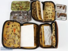 Selection of Fly Cases & Flies consisting of Wheatley compartmental case with plastic cover and foam