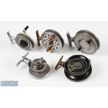 Selection of various turn table reels (5) - The Universal Reel Pat No. 642282 reel 3" drum face with