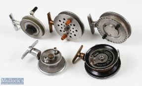 Selection of various turn table reels (5) - The Universal Reel Pat No. 642282 reel 3" drum face with