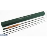 Marryat Tactical Carbon Fly Rod, 9' 4pc line 6#, green anodised reel seat with burr wood insert,