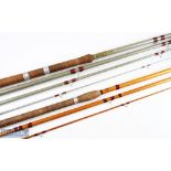 Edgar Sealey All Round Hollow glass float rod 14' 4pc 23" handle with alloy sliding reel fittings,