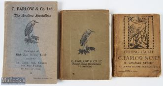 3 x Fishing Catalogues - Farlow Tackle Catalogue 75th 90th 91st editions, early 1920s/early 1930s,
