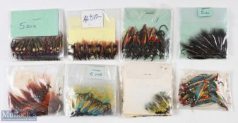 Assorted Salmon Flies including: 5 doz Blue Doctor (size 8), 3 doz Green Cussebuon (size 10), 1