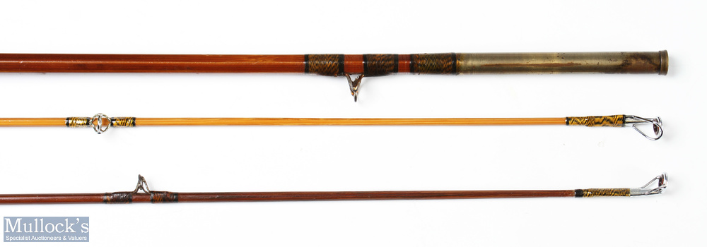 Millwards England Flymaster Hexacane Fly Rod, 9' 2pc, plus spare tip (9" short), gold alloy reel - Image 4 of 4