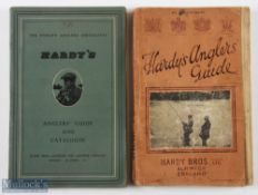 Hardy's Anglers' Guides 1934 54th edition, boards are part loose, 1954 61st edition plus price