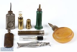 Mixed Selection of Oiling tools and Bottles in varying shapes and styles, generally measuring approx