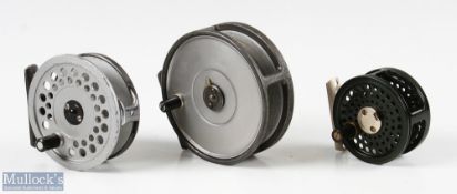3x various Hardy and Redditch Made alloy fly fishing reels - Hardy Bros Alnwick The Hydra alloy