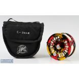 Abel USA Super 10 Saltwater fly reel NoS10005 with custom finish, 3 7/8" spool, 1 7/8" wide, counter