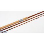 Very nice Milwards The Pike Master Hexicane Split Cane Pike Road, 9'2" 3pc serial No. 1986, 23"