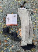 Guideline Crosswater Chest Waders and V2 Boots the waders size MK come with a netted carry bag,