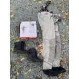 Guideline Crosswater Chest Waders and V2 Boots the waders size MK come with a netted carry bag,