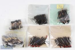 Mixed Salmon Flies Doubles including: 5 doz Silver Rat (size 4), 2 doz Blue Charm (size 4), 2 doz