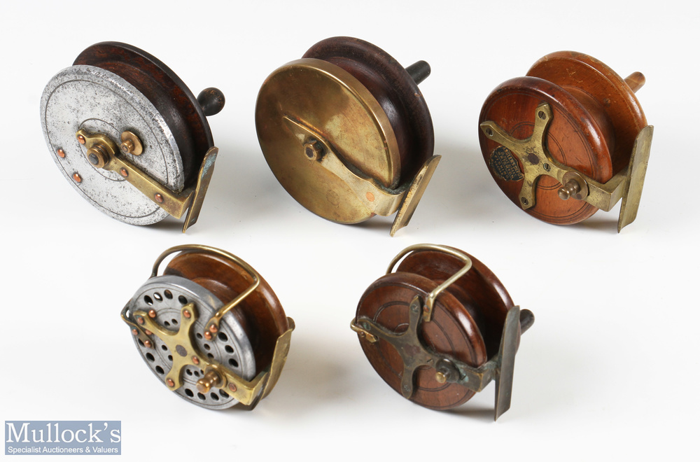 Interesting Collection Of Various Wooden Combination Nottingham Reels (5) - Angler's Depot Fishing - Image 2 of 2