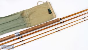 Hardy Alnwick The Wye Palakona Salmon Split Cane Fly Rod, 12'6" 3pc line 9# and spare tip, 23"
