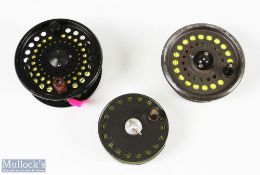 Hardy and Other Fly Fishing Spare Spools c/w line - incl post war Hardy 3" with single row of