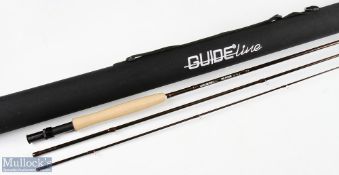 Guideline Alpha Carbon Fly Rod, 9' 3pc line 5/6#, M Cordura sectioned tube, looks unused, plastic on