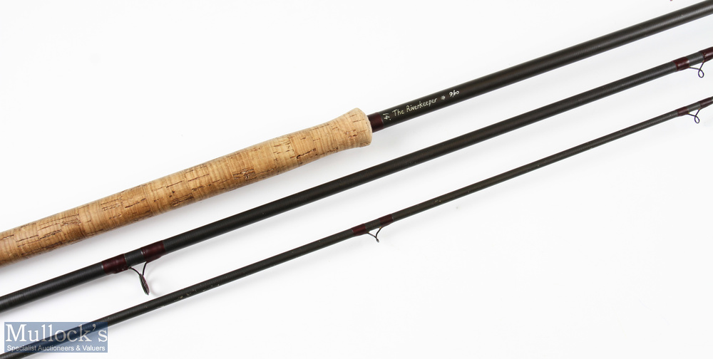 The River Keeper Carbon Salmon Fly Rod built on a Harrison blank, 14' 3pc line 9/10#, 25" handle