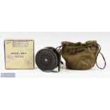 Hardy Bros 3 ¾" Perfect wide drum Dup Mk II alloy fly reel stamped 'J S' - James Smith 1908-1960