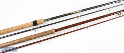 Bruce and Walker Compound Taper Carp Rod 10' 2pc 27" mushroom handle with alloy sliding reel