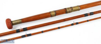 William Blacklaws & Sons Kinoneil Greenheart Salmon Fly Rod 18' approx., tip section 12" approx.