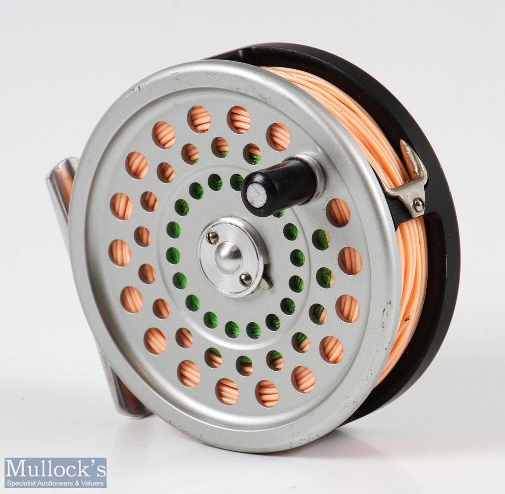 Hardy Bros England Marquis Disc #6 limited edition alloy trout fly reel marked 220, black rear - Image 2 of 3