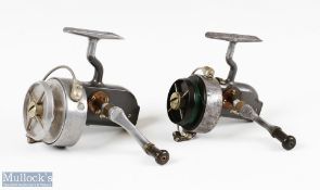 2x Hardy The Altex Fixed Spool Reels - Altex No.2 Mk. V LHW salmon reel retaining most of the