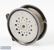 Rare Hardy Bros Special Perfect 3 ¼" Dup Mk II alloy fly reel with bright finish to drum and rear