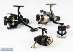 3x Spinning Reels includes Daiwa Regal X 3550 model, a Daiwa G2050H model plus a K P Morritt's