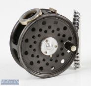 Hardy Bros 2 9/16" St George Junior Left Hand Wind alloy fly reel with agate line guide, rim