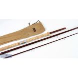B James & Son (before they became Bruce & Walker) Compound F1 fibre glass Trotting Rod, 11'6" 3pc