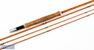 Hardy The Itchen Palakona Split Cane Fly Rod, 9' 9" approx., plus spare tip, agate lined butt/tip
