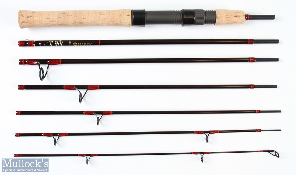 Hardy Smuggler DeLuxe Classic Spinning Rod, 8'3" 7pc serial No IKV 176290, 13" handle, alignment - Image 3 of 3