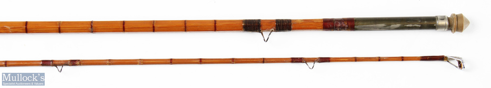 Lt Col. O'Born Tenacity, Split Cane Fly Rod 9'3" approx., 2pc red agate lined butt/tip ring - Image 2 of 2