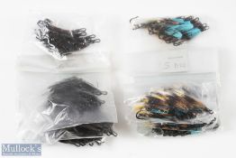 Mixed Salmon Flies Doubles including: 5 doz Blue Charm (size 4), 5 doz Silver Stoats Tail (size