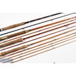 Hardy Alnwick Split Cane Fly Rod, 10'6" approx., 2pc tip 1 ½" short, cloth bag; J S Sharpe