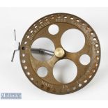 Ultralight 'The Dickenson Reel Company' 6" centrepin reel Made in England, large perforated face,